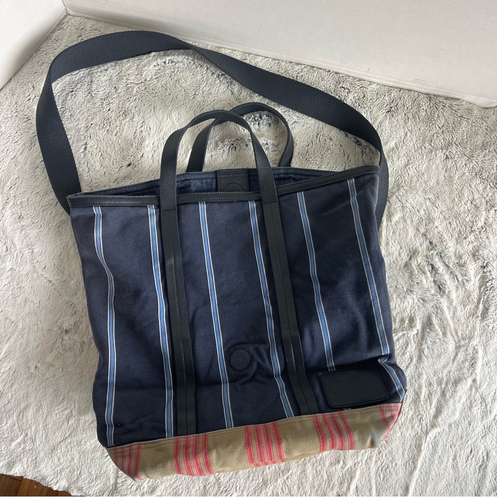 Paul Smith Navy and Tan Striped  Bag - Picture 15 of 15